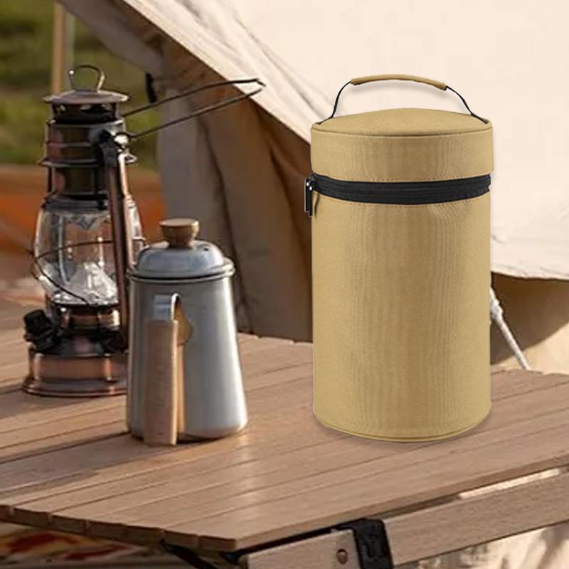 Camping Bowl Bag Waterproof Portable Divided Zippered Dishes Container Camping Travel Tableware Storage Bag For Hiking Barbecue