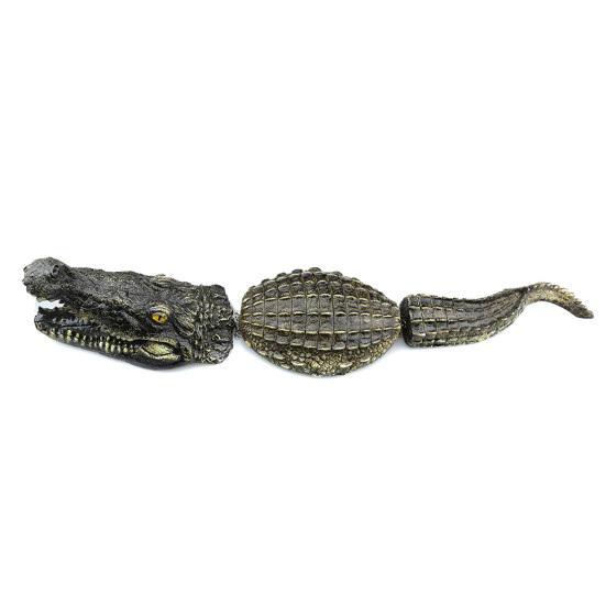 Floating Crocodile Decoy Eco-friendly Pond Floating Fake Crocodile Decoy Realistic Crocodile Pool Statue Non-toxic Decorative Crocodile Sculpture
