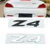 3D ABS Adhesive Chrome Black Logo Z4 Emblem Letters Car Rear Trunk Badge Decal For BMW Z4 E85 E89 G29 Z4 Sticker Accessories Uo2