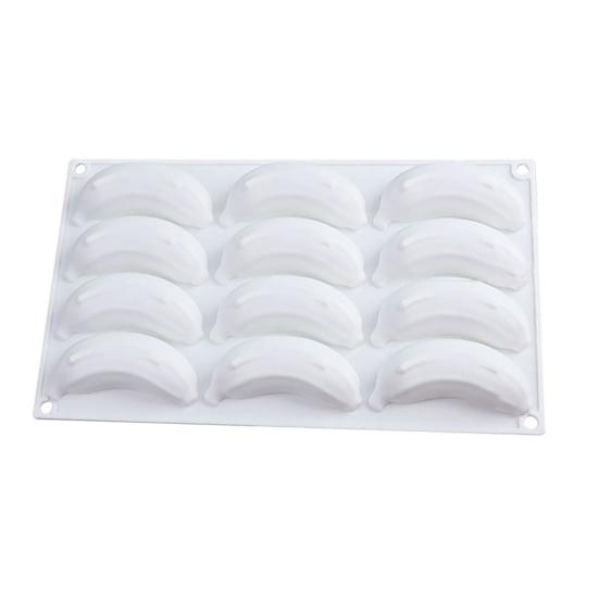 Molde de Silicona para Pastel Yousheng 12 Cavidades Diseño Forma de Plátano Mango Limón Antiadherente Molde para Hornear Apto para Lavavajillas Molde para Decoración de Pasteles