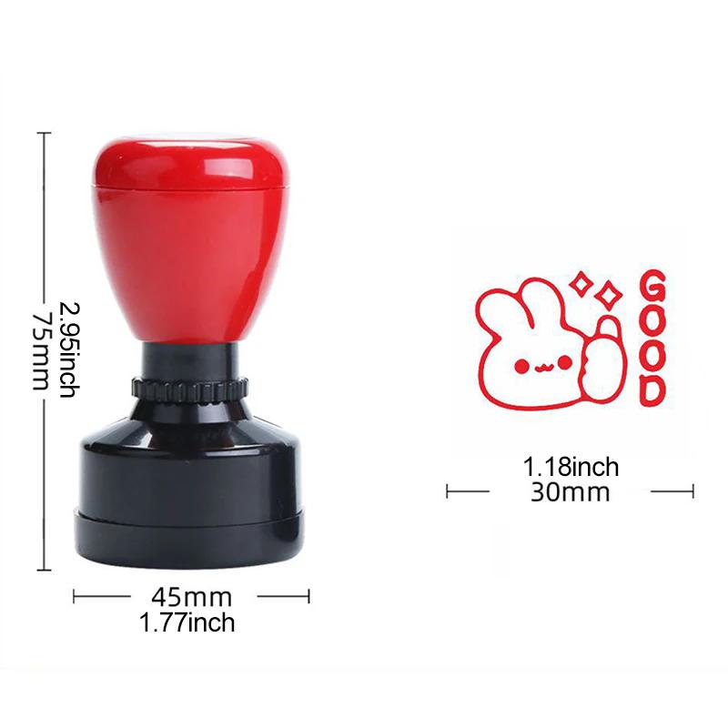 1PC DIY Scrapbooking Seal Teacher Encourage Stamp School Teacher Supplies Emoticons Seal Self-ink Stamps Praises Stamps TMZ