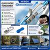 2/4/6/8/10pcs Heavy-Duty Knot-Free Quick Adjust Rope Tightener with Roller Tensioner for Camping,Hammock,Awning,Cargo Securing with 3-4mm Nylon Rope