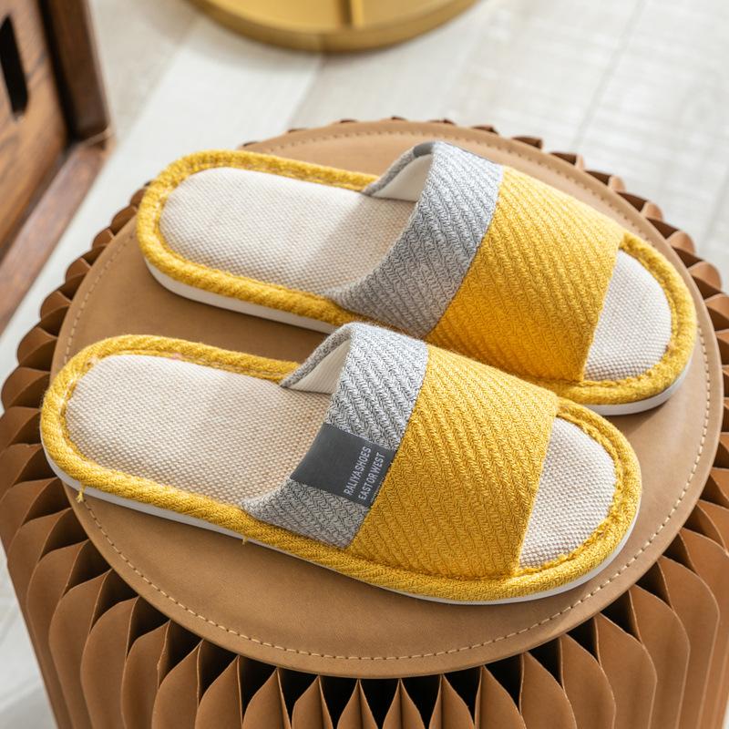 Herr Innetofflor Manchester Golv Flats Komfort Anti-halk Hem Linnetofflor Unisex Kvinna Herr Hus Bomull Tofflor Zapatos
