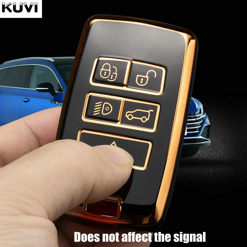 Tpu Car Remote Key Case Cover Shell Fob For Land Rover Range Rover Sport Velar Evoque Freelander2 Discovery Jaguar Xf Xj Xjl Xe