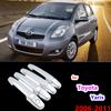 Chrome Handles Cover Trim Set for Toyota Yaris Vitz XP90 2006~2011 Auto Accessories Stickers Car Styling 2007 2008 2009