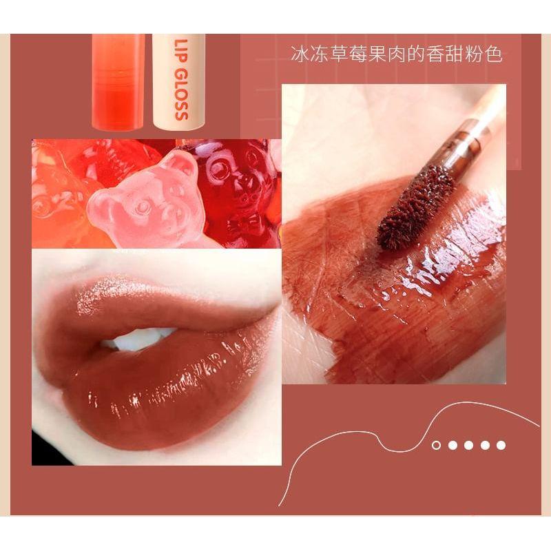 Heng Fang - Greedy Bear Watery Lip Glaze - 4 Colors