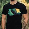 Men's T-Shirt Zombie Motif Cotton Size XS To 5XL
