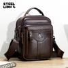 LAOSHIZI Männer Tasche Echtes Leder Handtaschen Männer Leder Schulter Taschen Männer Messenger Taschen Kleine Umhängetaschen Für Mann Mode