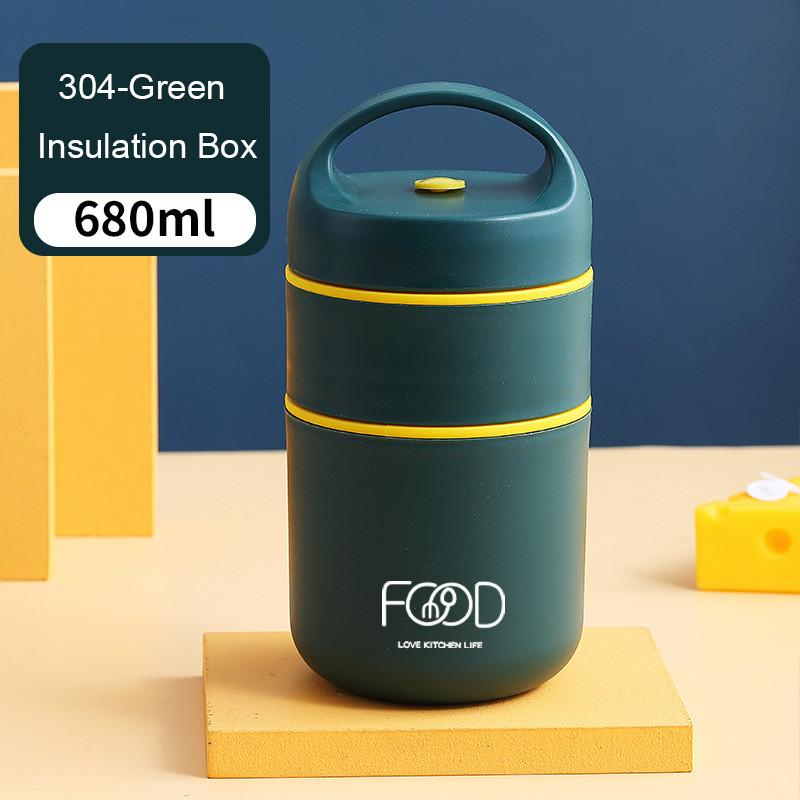 Stainless Thermal Steel Vacuum 304 Lunch Box Insulated Lunch Bag Food Warmer Soup Cup Thermos Containers Bento Box
