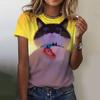 Lovely Cat Print Women O-Neck T-Shirts Kawaii Style Pullover Loose Short Sleeves Oversized Tee Shirt Summer Female Clothing 2024