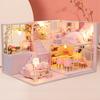 Holz Miniatur Puppenhaus Bausatz 3D Puzzle Montage Bau Modell Spielzeug Handgefertigte Maisonette Wohnung Herstellung Spielzeug Heimdekoration