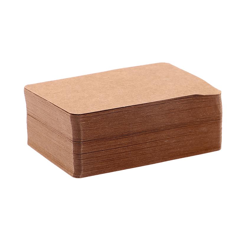 100 Pcs Blank Hard Paper Cardboard Diy Postcards Message