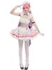 Miccostumes Maid Cosplay Costume Set Pink Tank Top Skirt Anime Game Adult Women