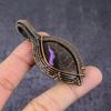 Natural Purpurite Handmade Copper Wire Wrap Tree Of Life Pendant 2.76" r1O49