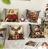 Nouvelles Housse de Coussin de Noël Salon Imprimées Décoratives Housse de Coussin de Noël Nordiques