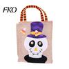 Halloween Candy Bags Trick or Treat Bags, Kids Non Woven Pumpkin Ghost Reinforced Handle Tote, Reusable Goodie Spooky Party Favor Gift