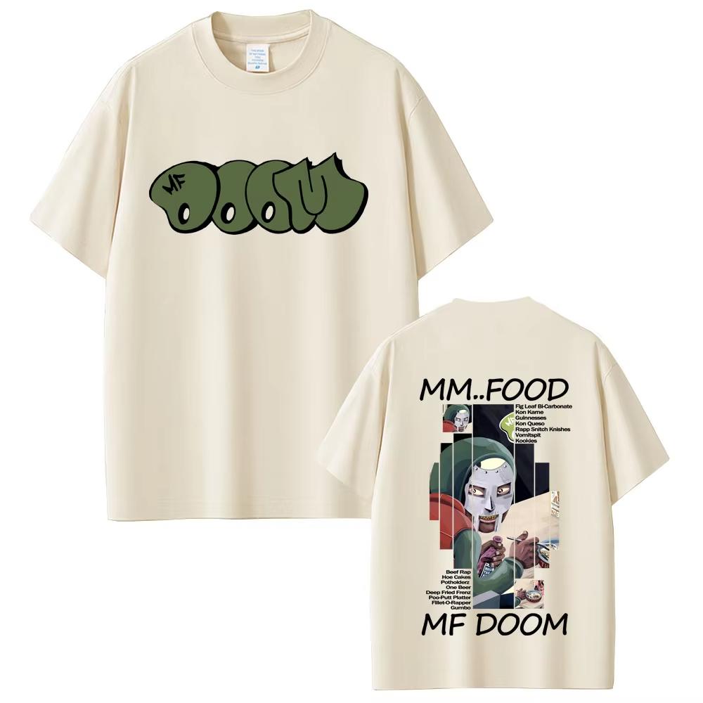 Rapper Mf Doom 100% Cotone Unisex T-shirt Grafica Album Madvillainy Oversize Manica Corta Unisex Y2k Hip Hop Streetwear T-shirt