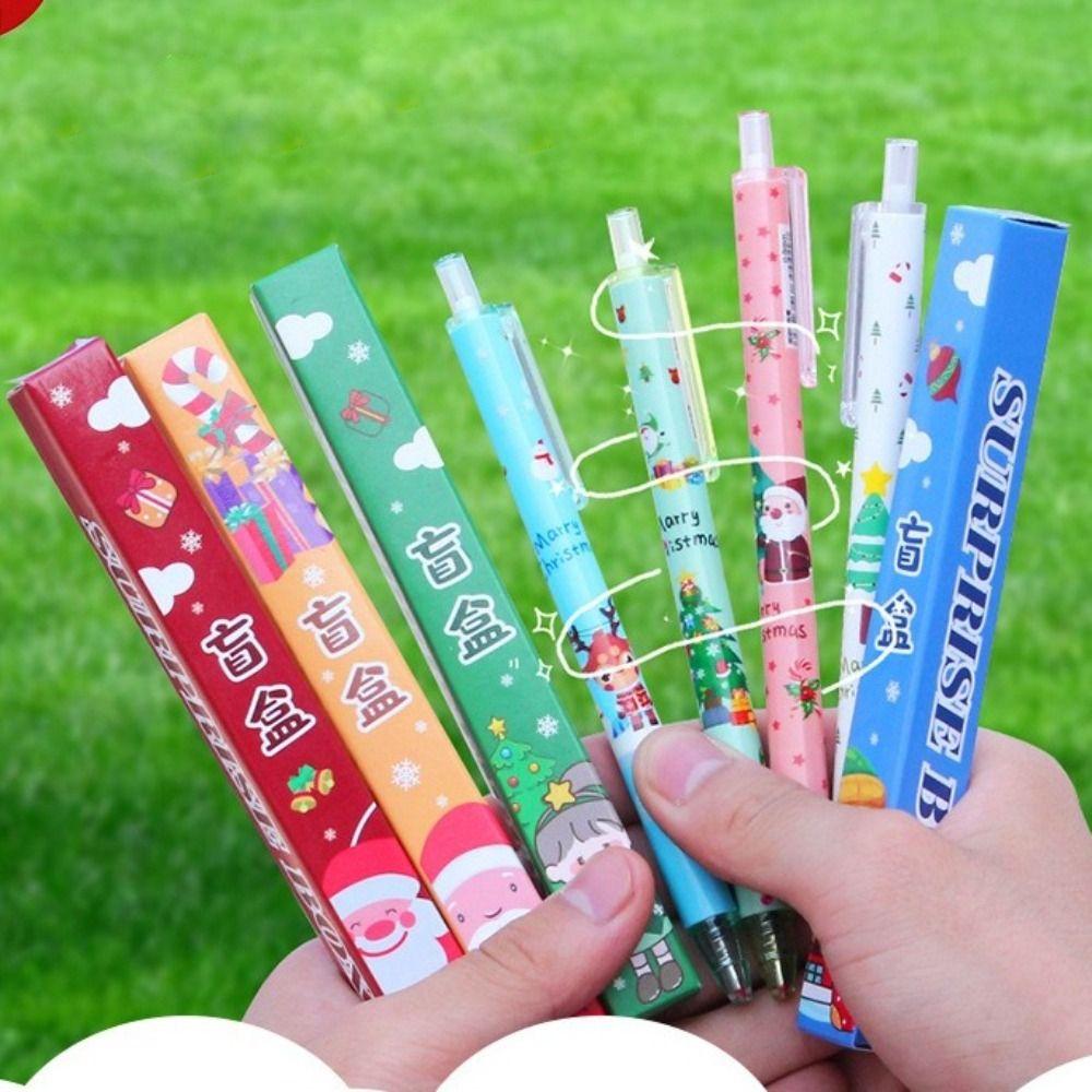 Quick Drying Christmas Blind Box Writing Supplies Press Signature Pen Office Accessories