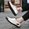 Nieuwe zachte heren loafers instappers echte leren casual schoenen voor heren plus size 39-48 flats sneakers heren handgemaakte design heren schoenen