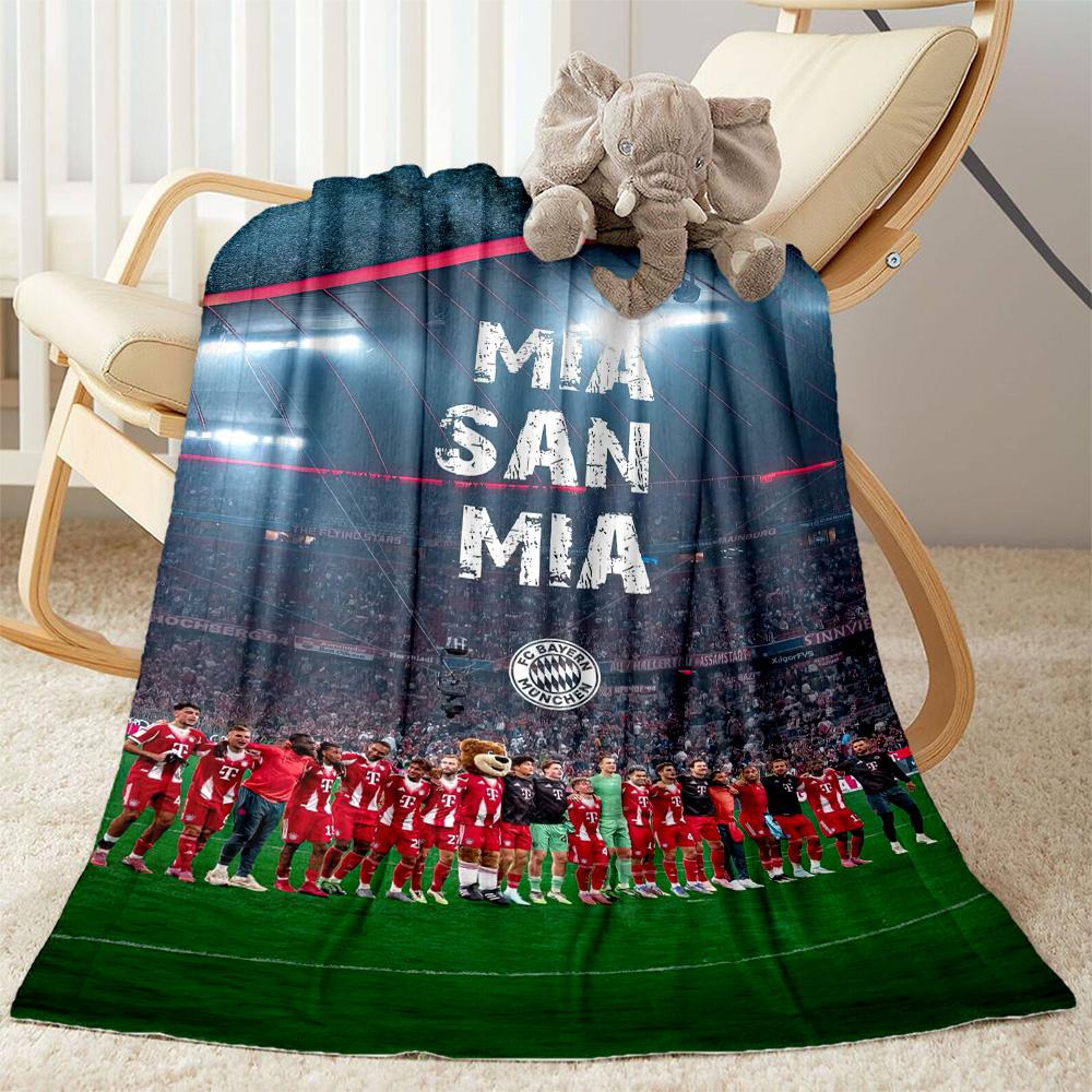 Bayern Munich Blanket Soft Warm Cozy Suitable for Sofa Bed Seaside for All Occasions Modern Ideal Gift For Birthday Valentine'S Day