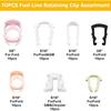 70PCS Car Fuel Line Clips, Nylon Fuel Line Repair Kit Fuel Hose Retainer Clip