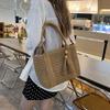 Trend Ins Shoulder Bag Women 2025 Korean Version Fashion Simple Casual Straw Bag Niche Design Woven Messenger Bag
