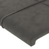 vidaXL Kopfteil Dunkelgrau 80x5x78/88 cm Samt