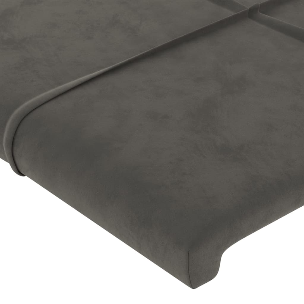 vidaXL Kopfteil Dunkelgrau 80x5x78/88 cm Samt