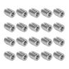 20 Pcs Thread Inserts M6x1.0 M10x1.5 L14mm 302 Stainless Steel Slotted Self Tapping Threaded
