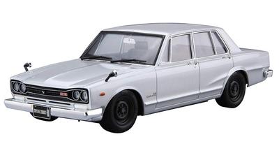 Aoshima Bunka Kyozaisha The Model Car Series Nissan PGC10 Skyline 1970 Plastic Model 1/24 No.45 2000GT-R