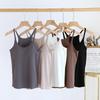 Women's Padded Camisole: Steel-Free Bra, Slimming Design, Beautiful Back Detail