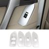 Car Window Glass Lift Switch Button Control Panel Frame Cover Trim For Toyota Land Cruiser Prado FJ150 150 2014-2018 Accessories