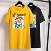 Plus Size Women's Summer New Loose Cotton Short Sleeved Top