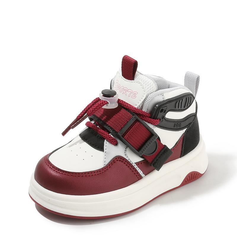 Kids Spring Autumn High Top Chunky Sneakers Boys Girls Casual Skate Shoes Dopamine Baby Sports Trainers