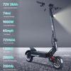 2026 New X7 9000W Dual Motor, 72V 40Ah Lithium Battery, 11 Inch Adult Foldable Design Electric Scooter, EU Warehouse