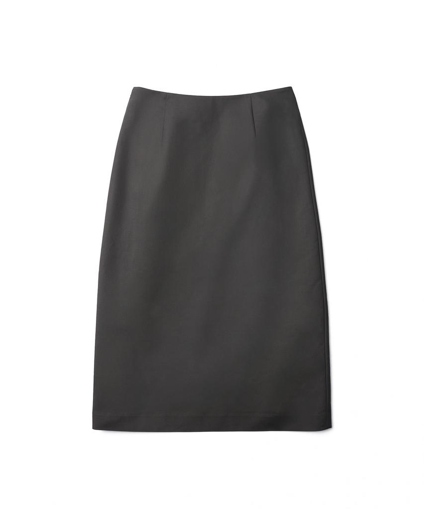 Tudment Stud Long Skirt_Charcoal