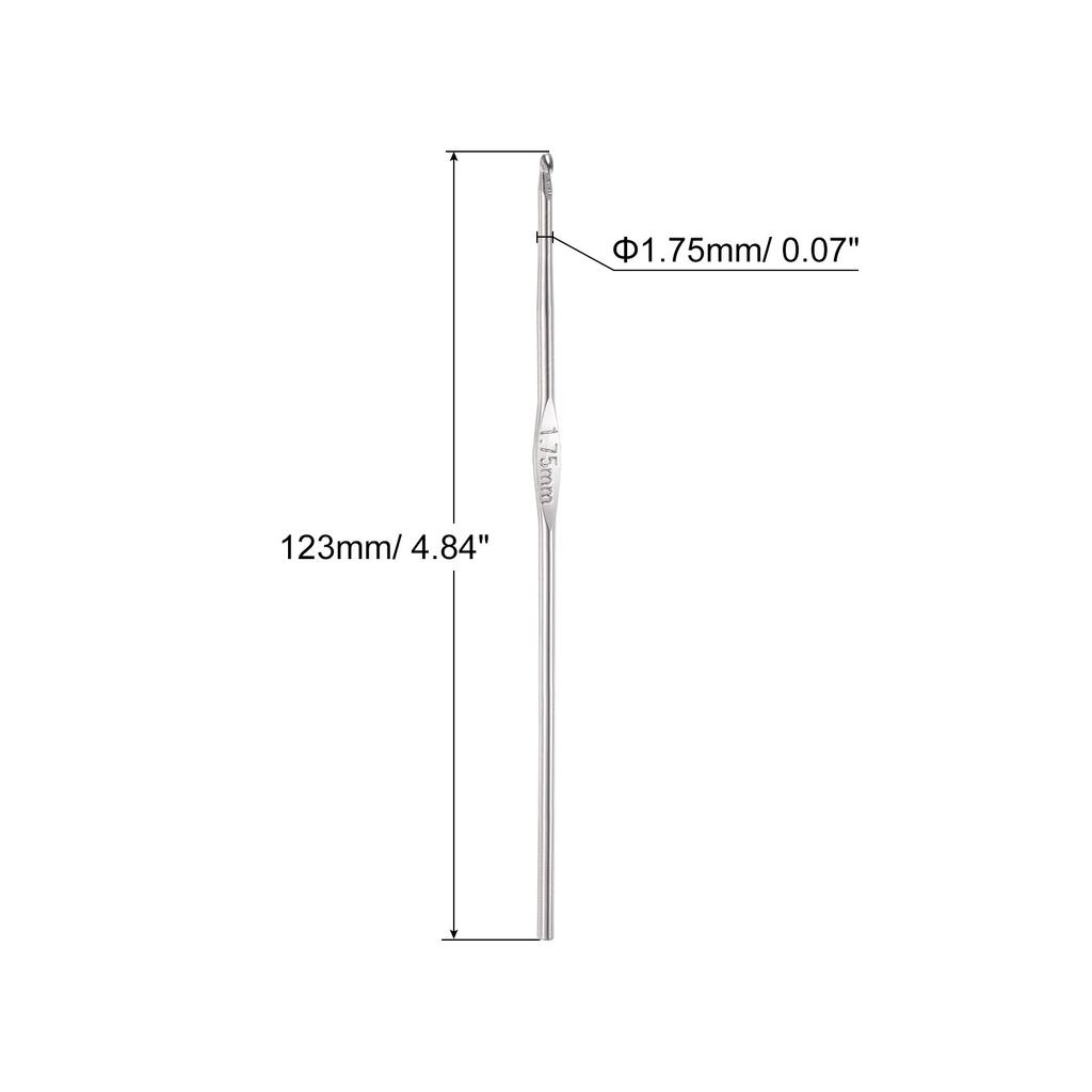 6pcs Stainless Steel Crochet Hook 0.5mm-3mm Knitting Needles for DIY Weave Sewing Tools Craft Yarn
