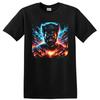 Wolverine Superhero T Shirt W/ Lightning Fire Cosmic Art Graphic Tee Gift Print