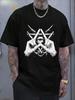 Best Selling Fashion The Divine Eye And Pentagram Pattern TShirt Mystical Divination Symbolism Casual Streetwear Unisex TShitr