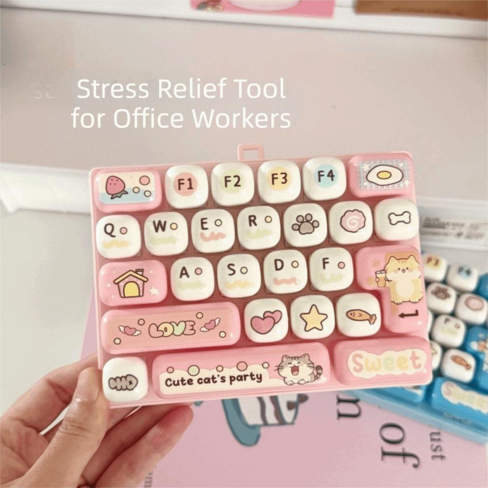 26 Key Mechanical Keyboard Keychain Creative Design Mechanical Keyboard Toy Gift Accessories