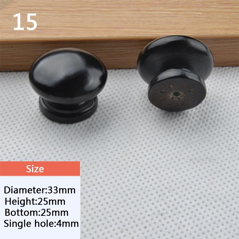Lätt trälådhandtag Skåphandtag Dörrknopp Elegant Varmt hållbart skåpdraghandtag