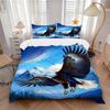 3pcs Eagle, Mountain Landscape Duvet Cover Set -Includes 1 Duvet Cover and 2 Pillowcases, No Quilt Core, All-Season Home Decor  Yy251111148