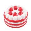 Pastel de Fresa Squishy Perfumado Súper Suave Alivio de la Presión Juguete de Levantamieno Lento