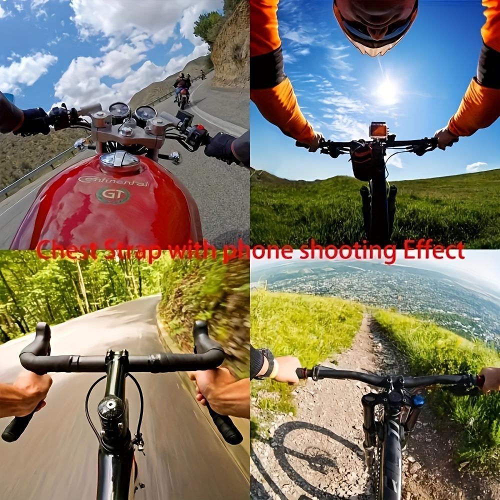 1 PC Adjustable Phone Clip Holder with Chest Strap Fixation Bracket for Sport Camera Mobile Phone Camera Black Holder Accessory