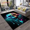 Tappeto Teschio Horror Gotico 3D per Casa Soggiorno Camera da Letto Divano Stanza dei Giochi Zerbino Decorazione, Tappeto per Area Giochi Bambini Tappetino Antiscivolo