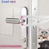 Adjustable Elastic Cat Door Holder Latch Punch Free Gate Lock Keep Pets Out Pet Supplies
