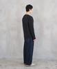 HORLISUN Meadow Wide Rib Crewneck Knit Melange Charcoal