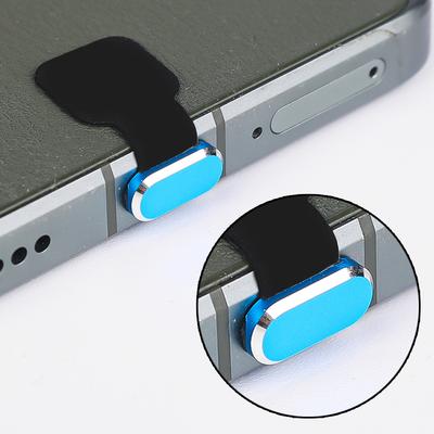 Luxury Metal Mobile Phone Dust Plugs for Apple IPhone 15/15 Pro Max/15 Plus/15 Pro Type C Charging Port Plugs Protector Cap
