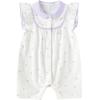 Balabala Baby Girl's Short Sleeve Bowknot Romper