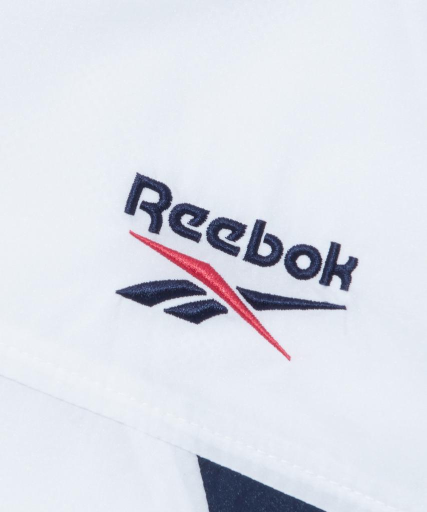 Reebok Colorblock Mesh Matching Windbreaker - White:Navy